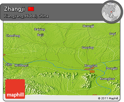 Physical Panoramic Map of Zhangji
