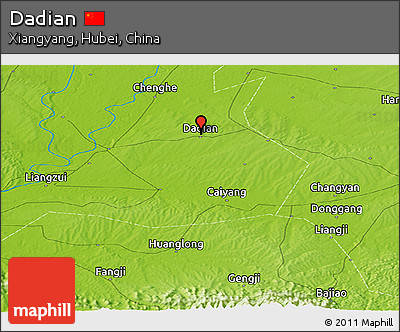 Physical Panoramic Map of Dadian
