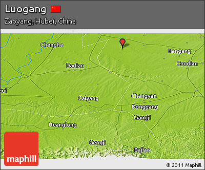 Physical Panoramic Map of Luogang