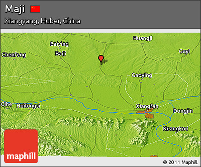 Physical Panoramic Map of Maji