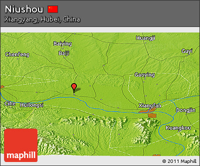Physical Panoramic Map of Niushou
