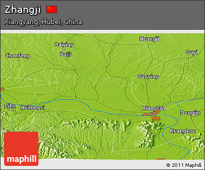 Physical Panoramic Map of Zhangji