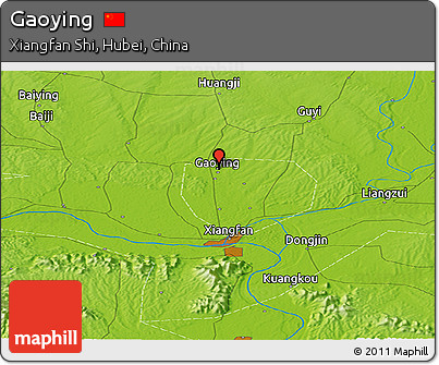 Physical Panoramic Map of Gaoying