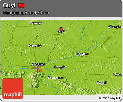 Physical Panoramic Map of Guyi
