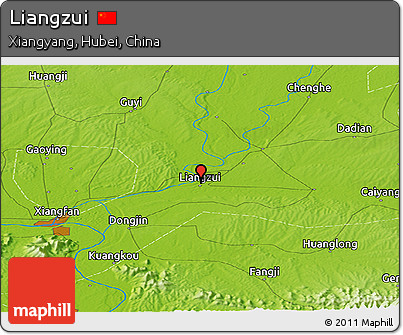 Physical Panoramic Map of Liangzui