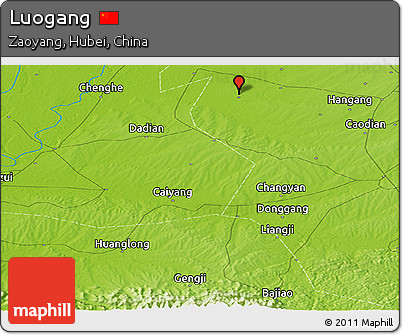 Physical Panoramic Map of Luogang