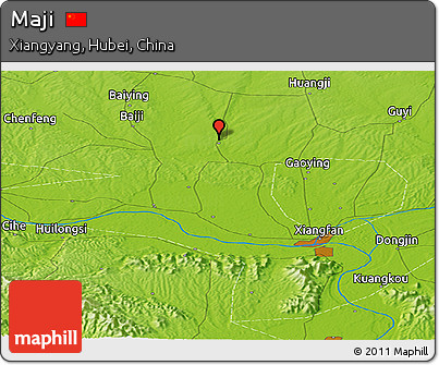 Physical Panoramic Map of Maji
