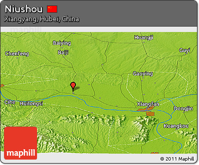 Physical Panoramic Map of Niushou