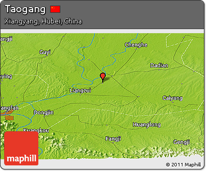 Physical Panoramic Map of Taogang