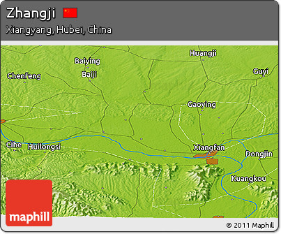 Physical Panoramic Map of Zhangji