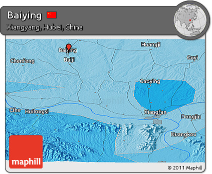 Political Panoramic Map of Baiying