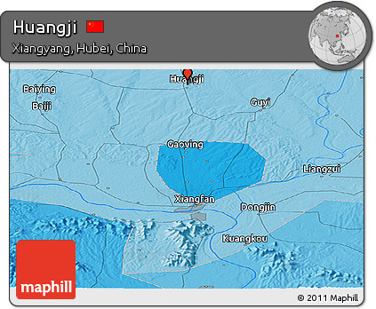 Political Panoramic Map of Huangji