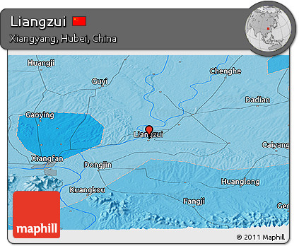 Political Panoramic Map of Liangzui