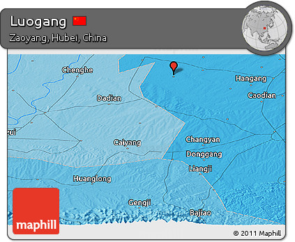 Political Panoramic Map of Luogang