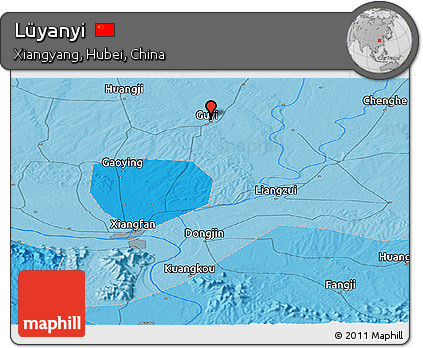 Political Panoramic Map of Lüyanyi