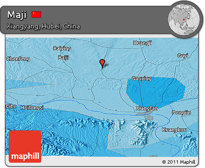 Political Panoramic Map of Maji