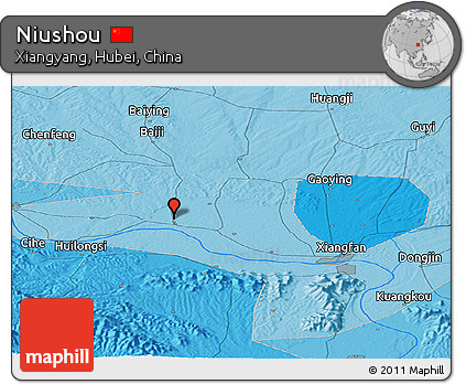 Political Panoramic Map of Niushou