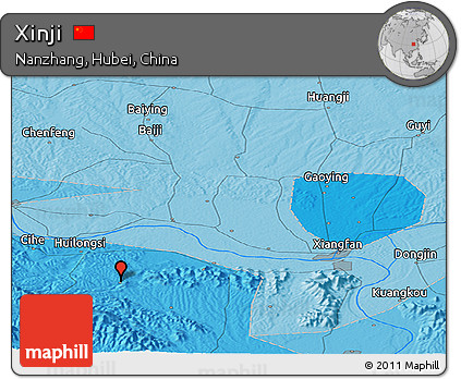 Political Panoramic Map of Xinji