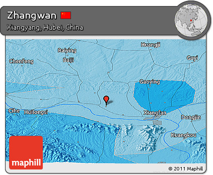 Political Panoramic Map of Zhangwan