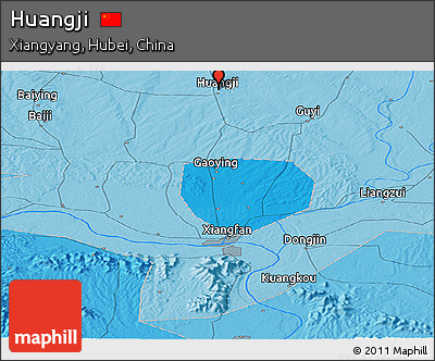 Political Panoramic Map of Huangji