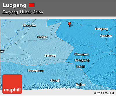Political Panoramic Map of Luogang