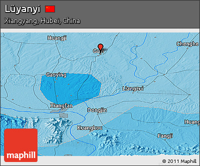Political Panoramic Map of Lüyanyi