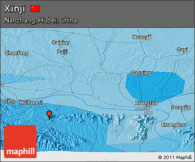 Political Panoramic Map of Xinji