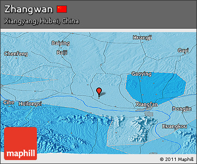 Political Panoramic Map of Zhangwan