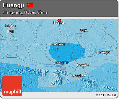 Political Panoramic Map of Huangji