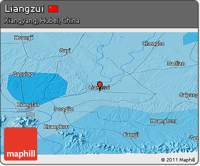 Political Panoramic Map of Liangzui