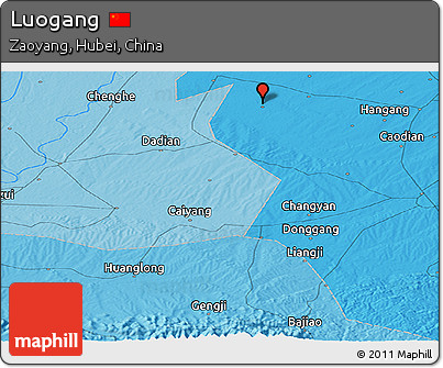 Political Panoramic Map of Luogang