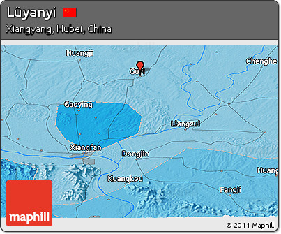 Political Panoramic Map of Lüyanyi