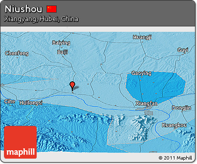 Political Panoramic Map of Niushou