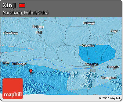 Political Panoramic Map of Xinji