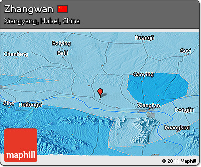 Political Panoramic Map of Zhangwan