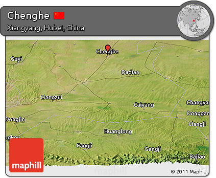 Satellite Panoramic Map of Chenghe