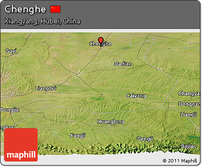 Satellite Panoramic Map of Chenghe