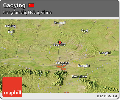 Satellite Panoramic Map of Gaoying