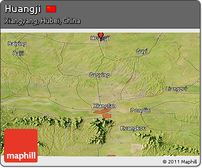 Satellite Panoramic Map of Huangji