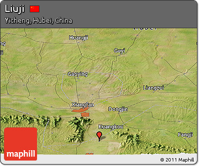 Satellite Panoramic Map of Liuji