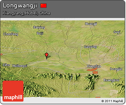 Satellite Panoramic Map of Longwangji