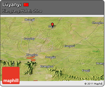 Satellite Panoramic Map of Lüyanyi