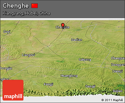 Satellite Panoramic Map of Chenghe