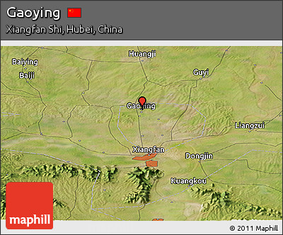 Satellite Panoramic Map of Gaoying