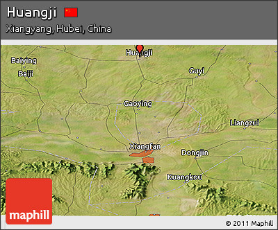 Satellite Panoramic Map of Huangji