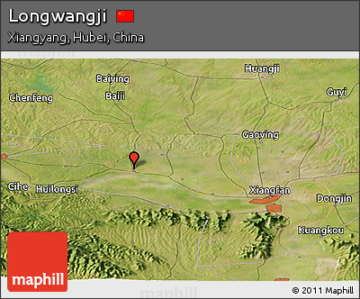 Satellite Panoramic Map of Longwangji