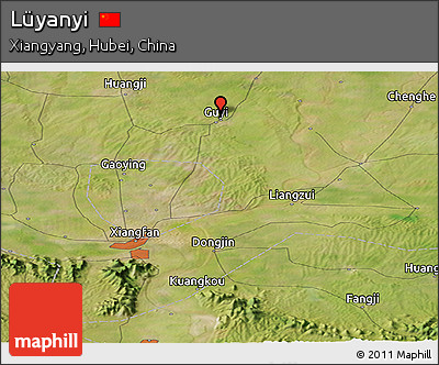 Satellite Panoramic Map of Lüyanyi