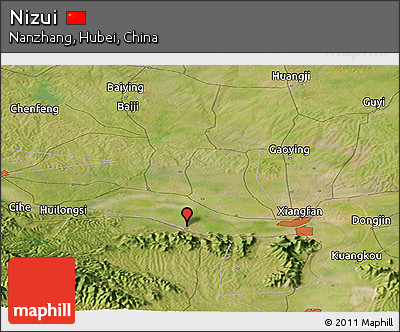 Satellite Panoramic Map of Nizui