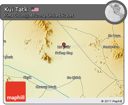 Physical 3D Map of Kui Tatk