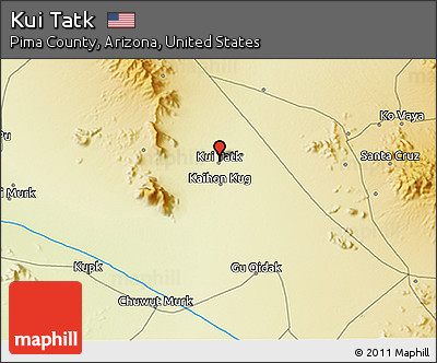 Physical 3D Map of Kui Tatk